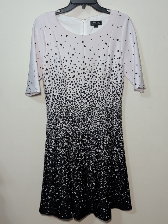 Tahari ASL Dresses & Skirts - Tahari ASL Ombre Polka Dot A-Line Dress Black White Corpcore Women's Size 8